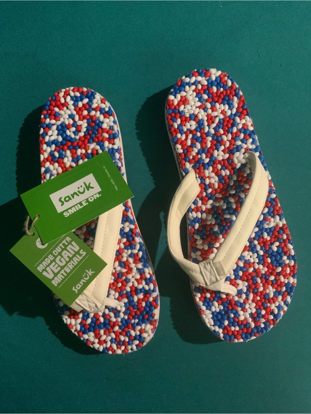 SANUK BUBBLECUSH WOMEN’S FLIP FLOPS LIGHTWEIGHT size: 6, (NWT)